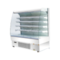 Glass sides multideck open chiller for fruits display